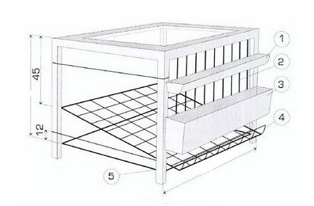 Размеры клеток для кур-несушек + чертежи