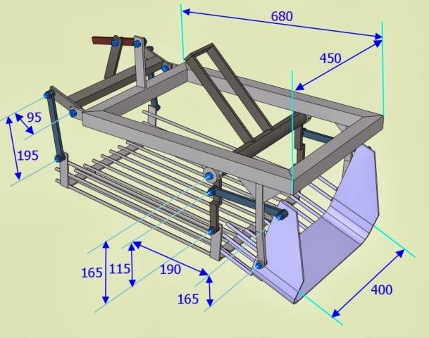 Картофелесажалка для минитрактора