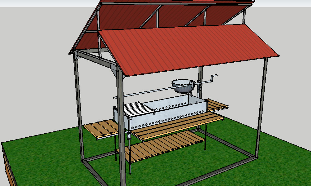 Как сделать навес для мангала из подручных материалов