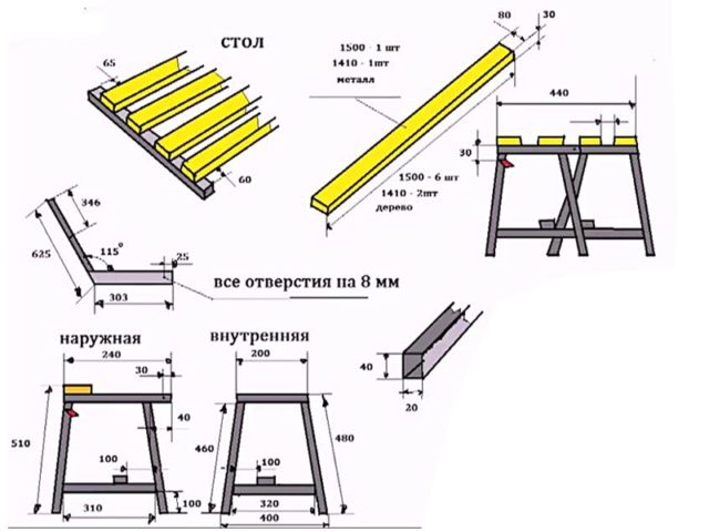 Скамейка-трансформер с навесом: самая удачная модель, чертежи и фото