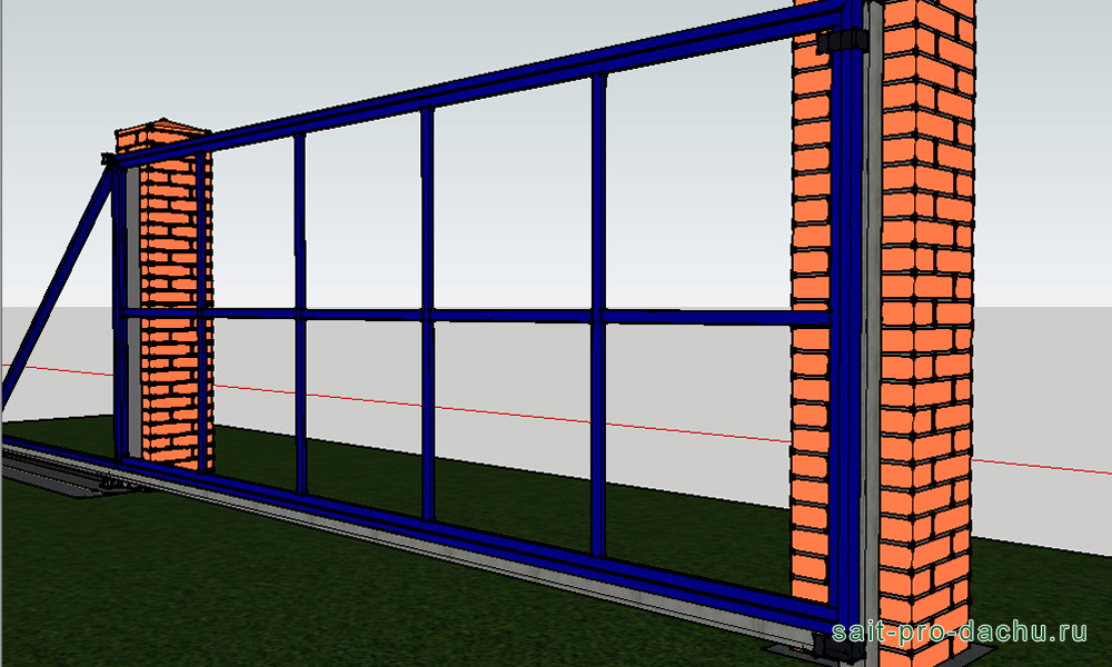 Как сделать откатные ворота своими руками и не разориться