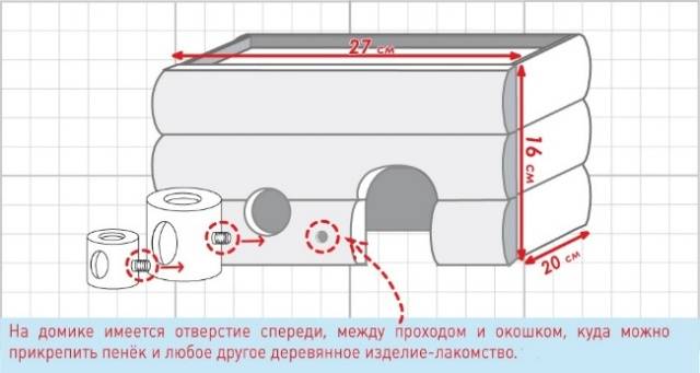 Витрина и домик для шиншиллы своими руками