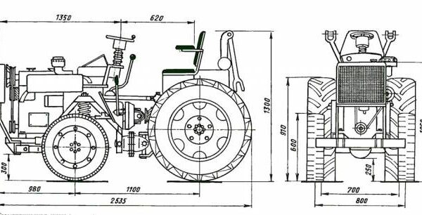 Создание компактного трактора своими руками