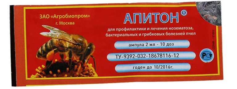 Руководство по использованию Апитона для пчел.